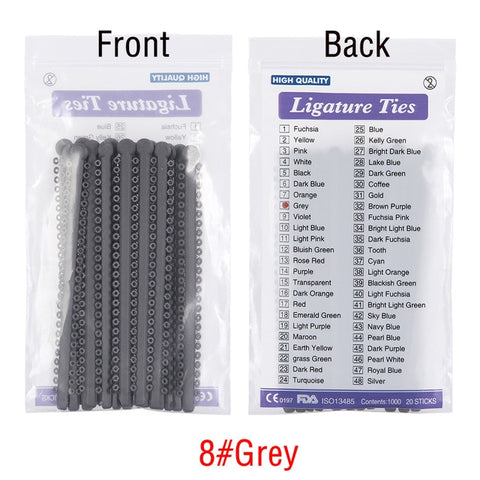 Image of 1000pcs=20sticks Azdent Dental Orthodontic Ligature Ties Elastic Rubber Tooth ands Dentist Tools Braces Teeth Orthodontics