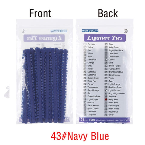 Image of 1000pcs=20sticks Azdent Dental Orthodontic Ligature Ties Elastic Rubber Tooth ands Dentist Tools Braces Teeth Orthodontics