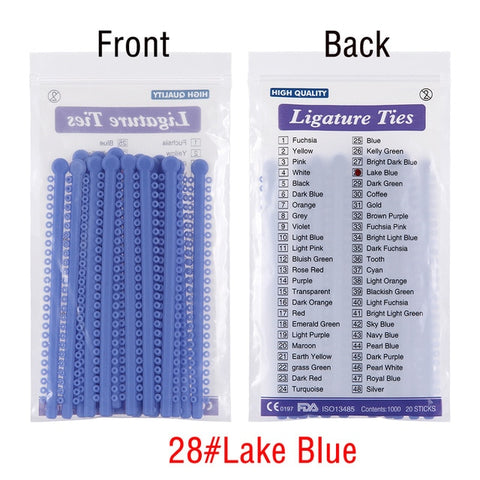 Image of 1000pcs=20sticks Azdent Dental Orthodontic Ligature Ties Elastic Rubber Tooth ands Dentist Tools Braces Teeth Orthodontics
