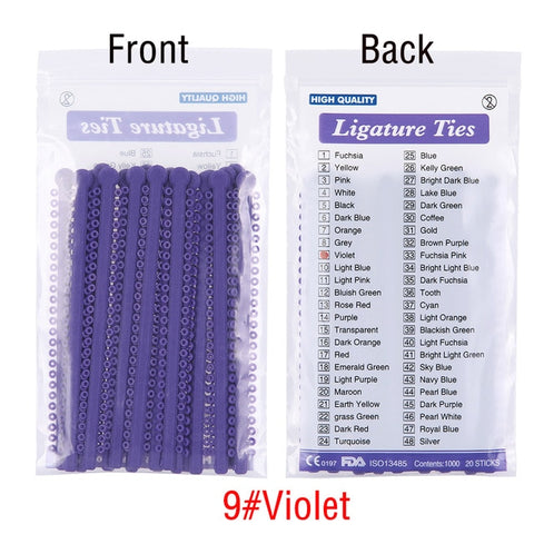 Image of 1000pcs=20sticks Azdent Dental Orthodontic Ligature Ties Elastic Rubber Tooth ands Dentist Tools Braces Teeth Orthodontics