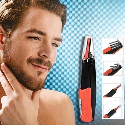 Image of Men Multifunctional Shaver Set LED Light Beard Trimmer for Eyebrow Hair Nose Hair Body Hair Men's Modeling Supplies (Boxed)