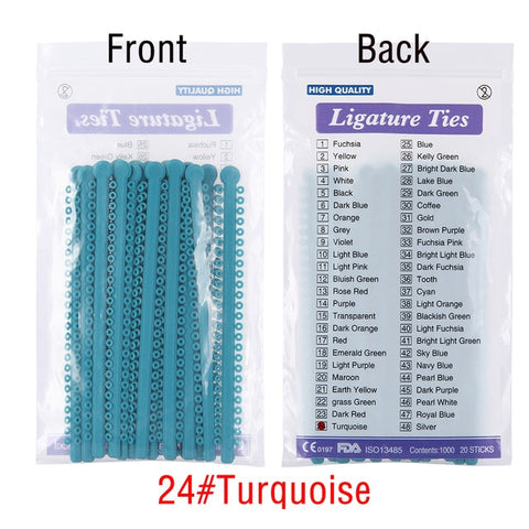 Image of 1000pcs=20sticks Azdent Dental Orthodontic Ligature Ties Elastic Rubber Tooth ands Dentist Tools Braces Teeth Orthodontics