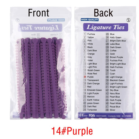 Image of 1000pcs=20sticks Azdent Dental Orthodontic Ligature Ties Elastic Rubber Tooth ands Dentist Tools Braces Teeth Orthodontics