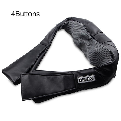 Image of Electrical Massage Shiatsu Back Shoulder Body Neck Massager Multifunctional Shawl Infrared Heated Kneading Car/Home Massager
